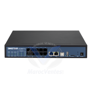 IPBX a 2 FXO (RTC) 2 FXS pour 30 appels simultanés 500 postes.